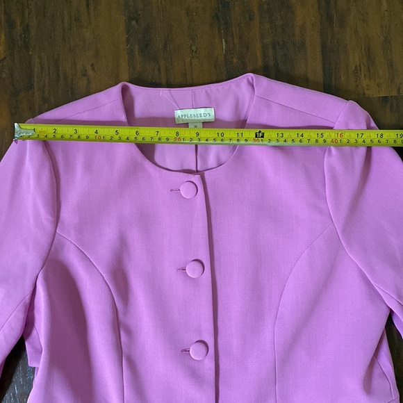 Appleseed Light Purple Blazer Coat & Sheath Dress Set Size 14 - Picture 12 of 13